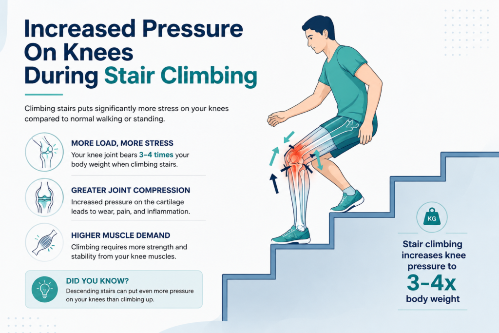 knee pain climbing stairs