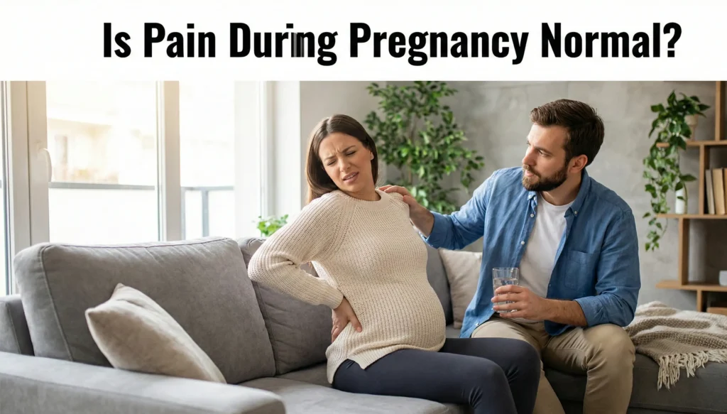 Is pain during pregnancy normal with lower back pain and discomfort in pregnant woman