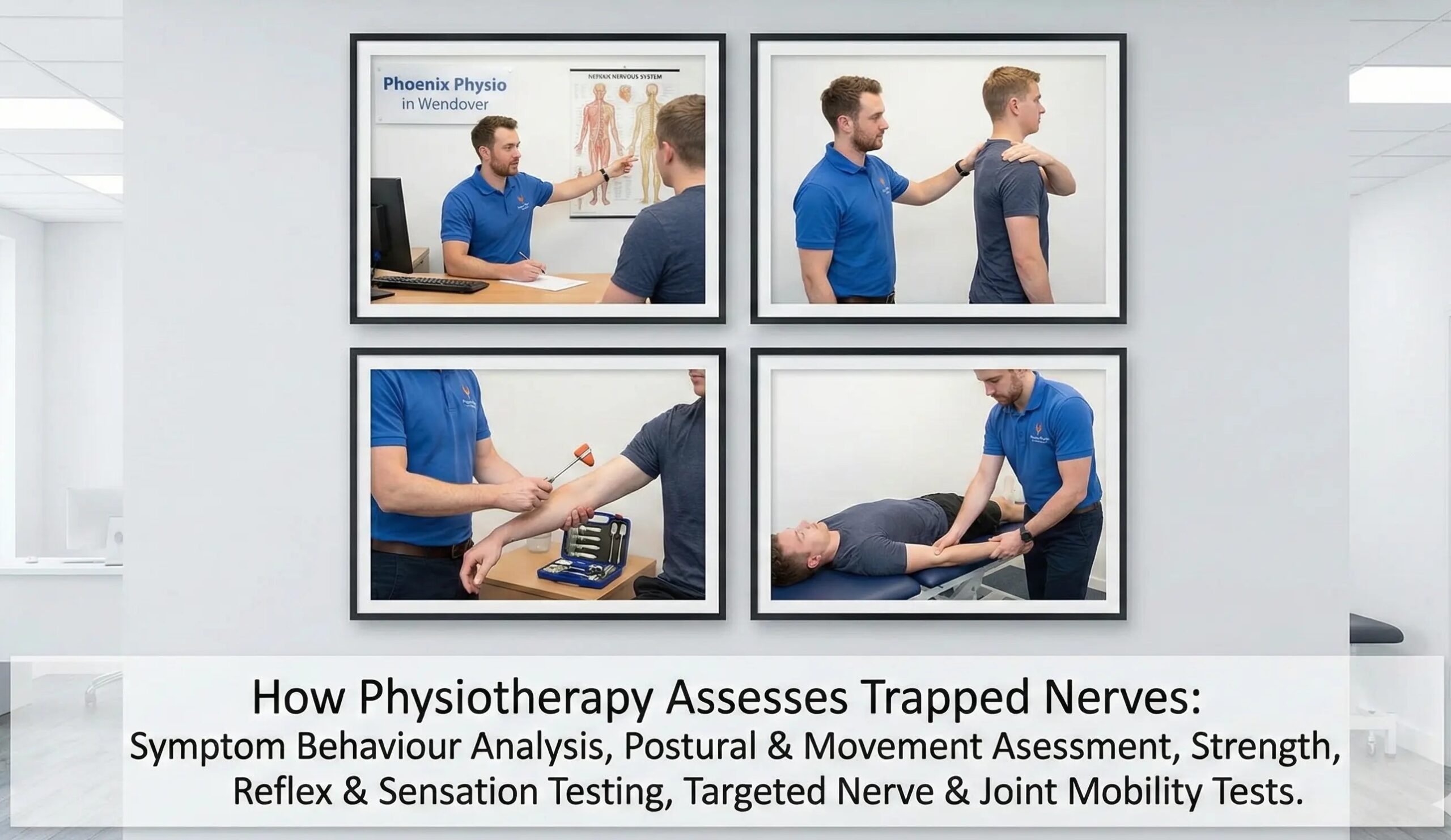 Physiotherapy treatment for trapped nerves in Wendover including manual therapy and nerve mobility exercises