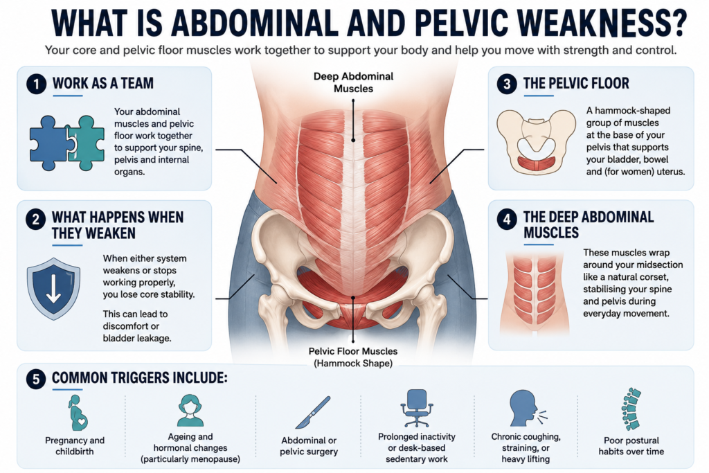 Abdominal and Pelvic Weakness in Wendover