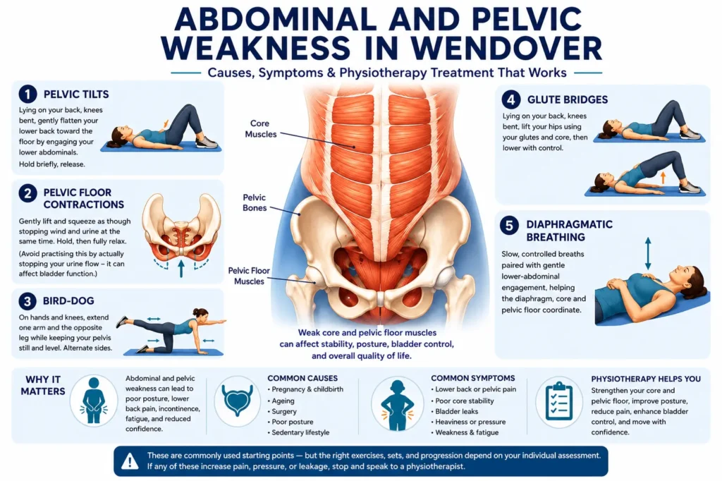 Abdominal and Pelvic Weakness in Wendover